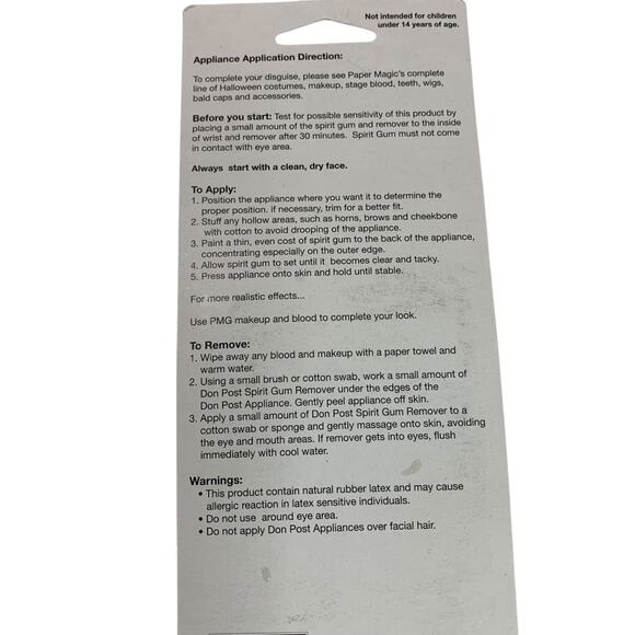 Appliance Horns Set of 2 New Small Horns Don Post Studios F/X Makeup - Picture 6 of 7